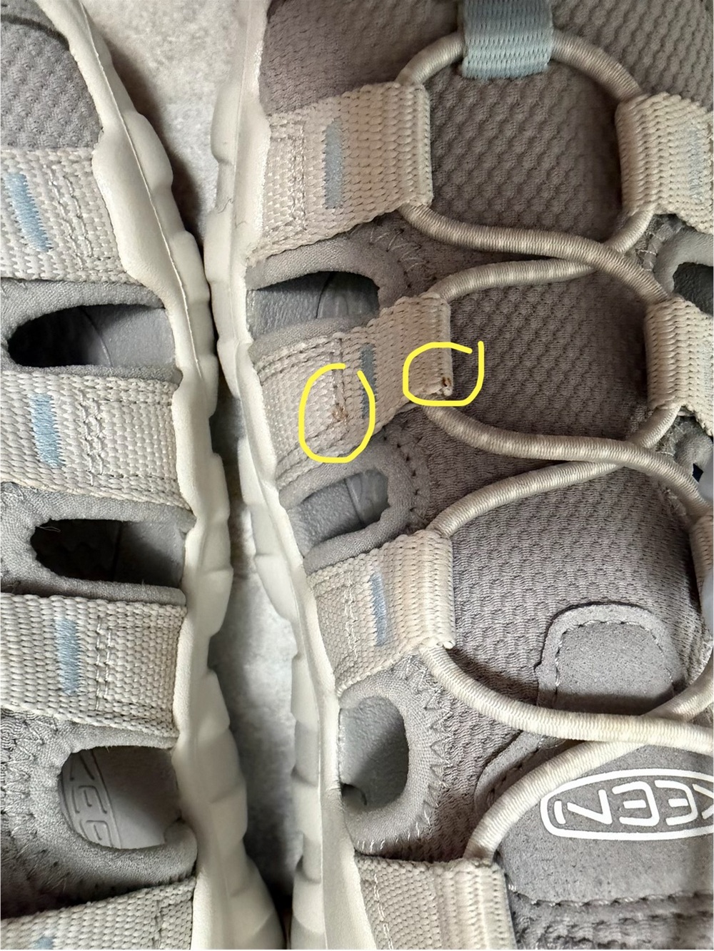 Keen Hyperport H2 Sandal in Light Grey - Picture 9 of 10